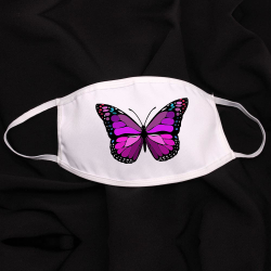 Предпазна маска за лице за многократна употреба с цветна пеперуда